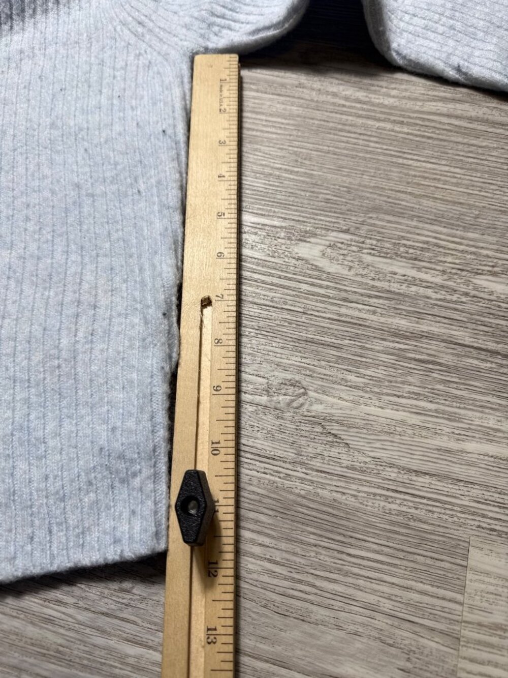 H&M Cozy Blue Ribbed Oversized Turtleneck Sweater Pearl Core Coastal Grandma Chi - Picture 7 of 9